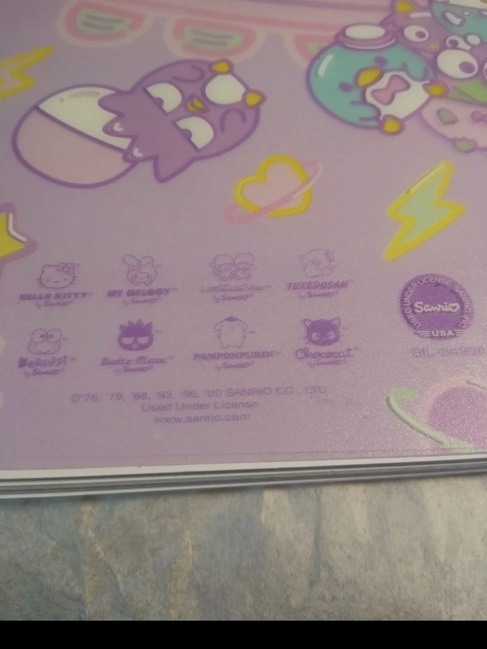 Sanrio Kawaii Tokyo Purple Spiral Notebook Journal Gachapon Design New
